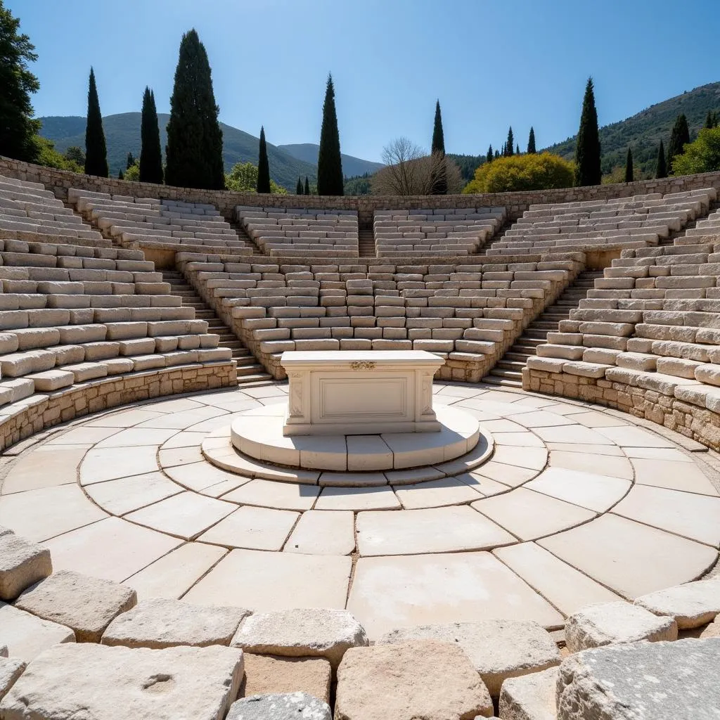 Autel de Dionysos au théâtre d'Épidaure