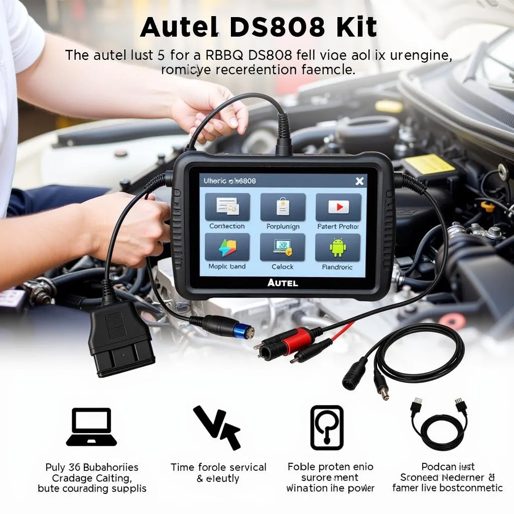 Autel DS808 Kit en action