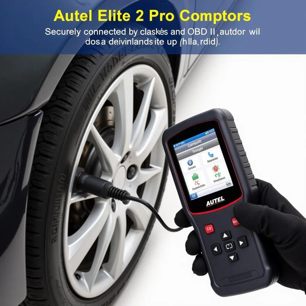 Autel Elite 2 Pro Connecté à un Véhicule