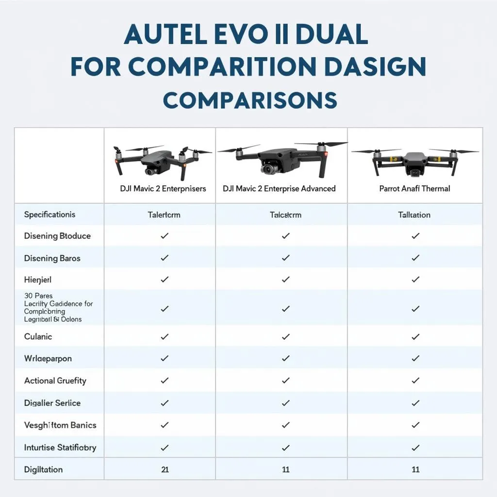 Comparaison de l'Autel Evo II Dual avec d'autres drones