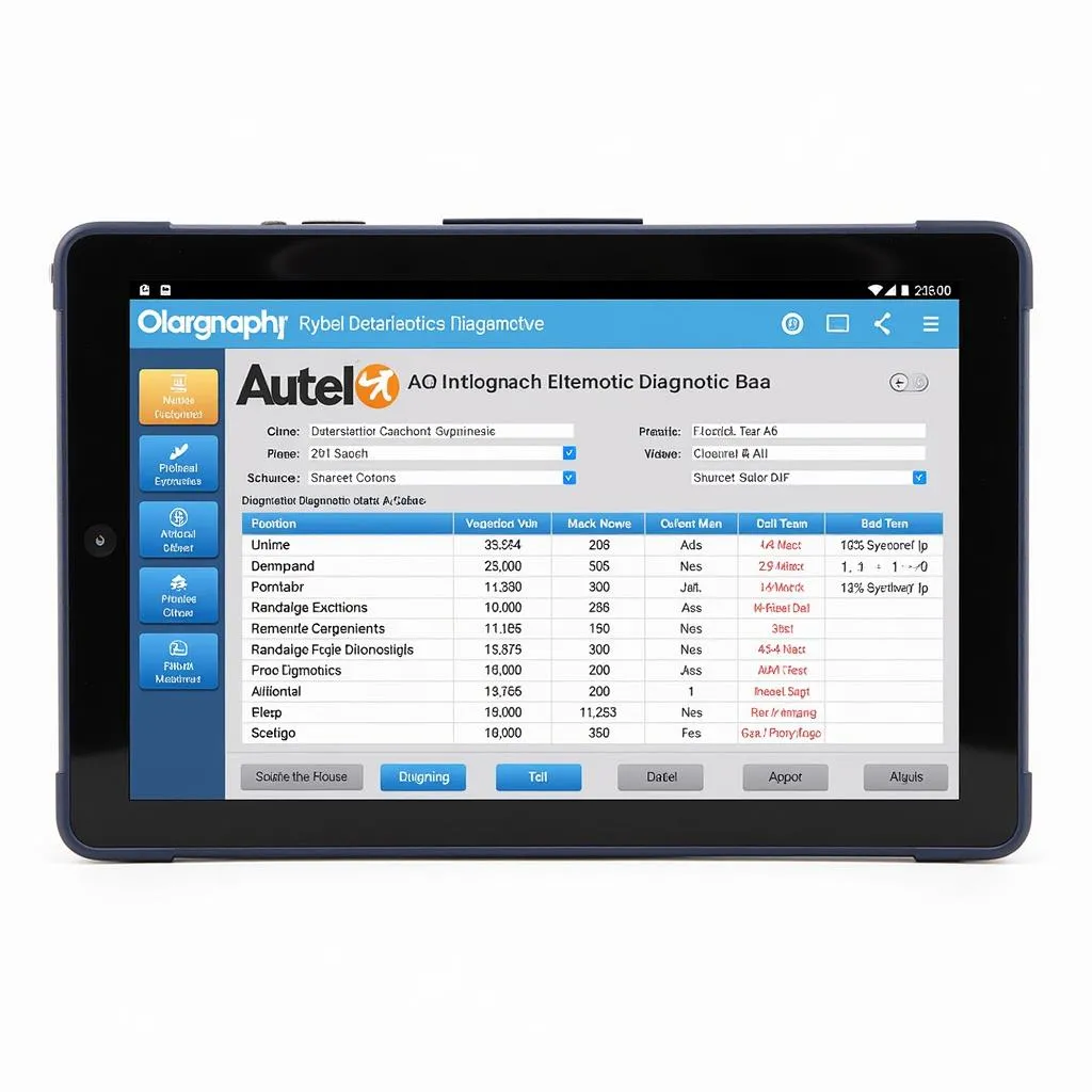 Logiciel Diagnostique Autel Interface Utilisateur