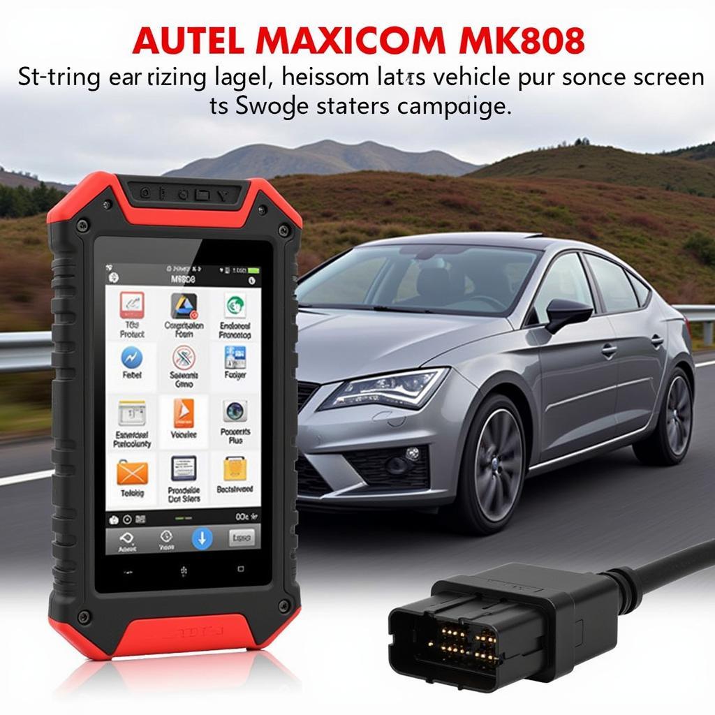 Scanner de diagnostic automobile Autel MaxiCOM MK808