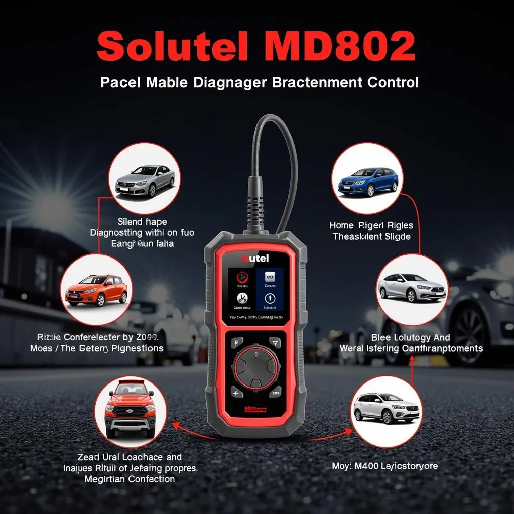 Scanner automobile Autel MD802 pour diagnostic complet