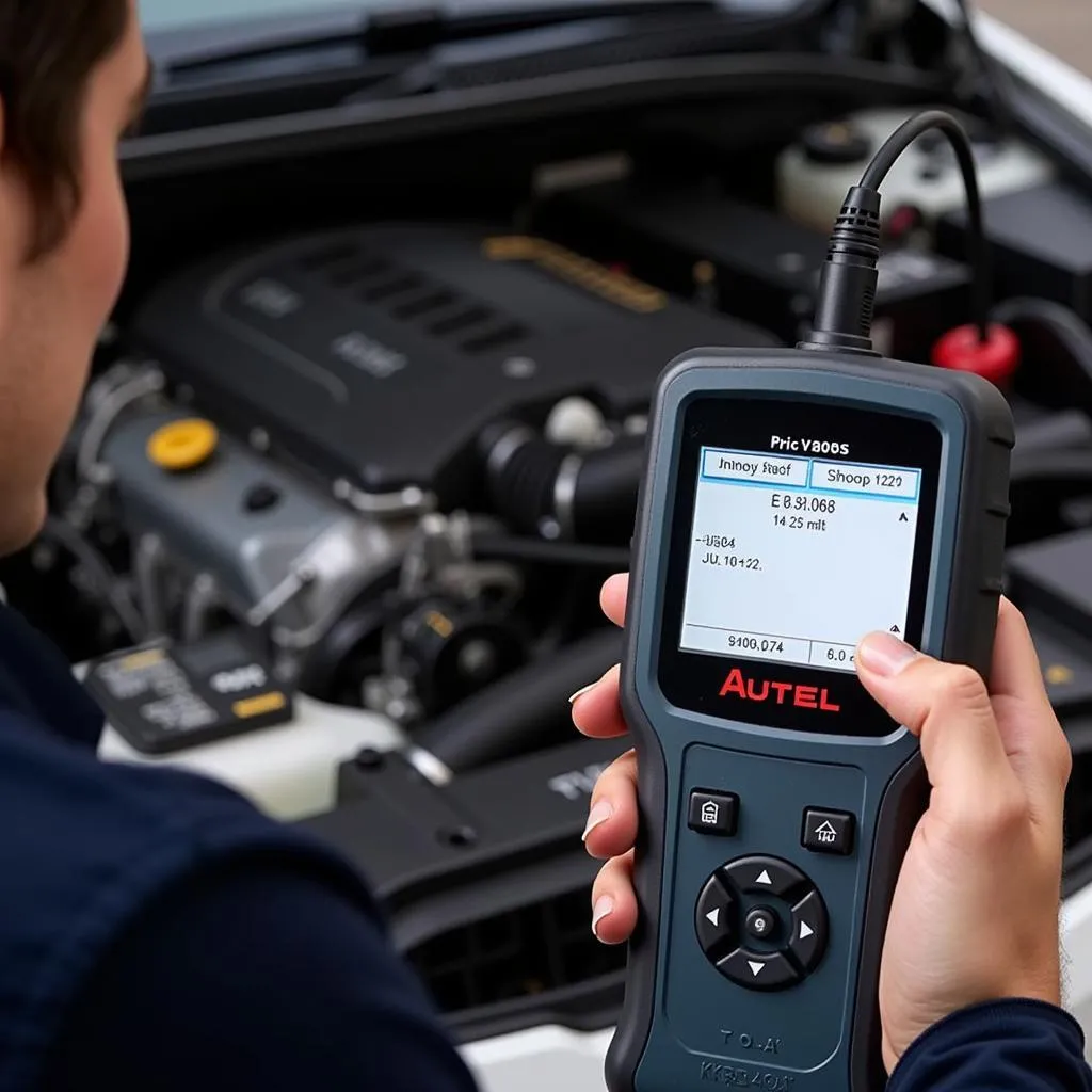 Diagnostic Moteur avec Autel MK900TS