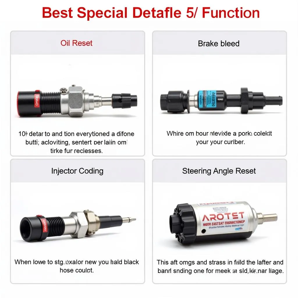 Fonctions spéciales de l'Autel MX808 TS