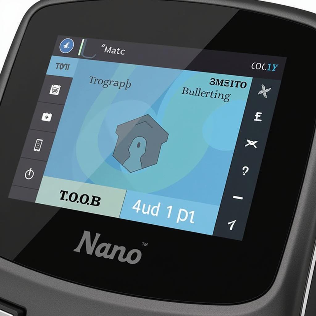 Interface utilisateur de l'Autel Nano