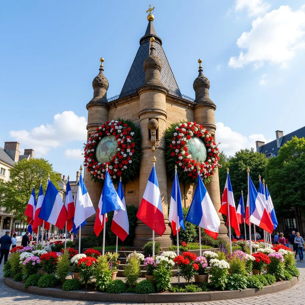 L'autel de la patrie lors des célébrations de la Fête Nationale