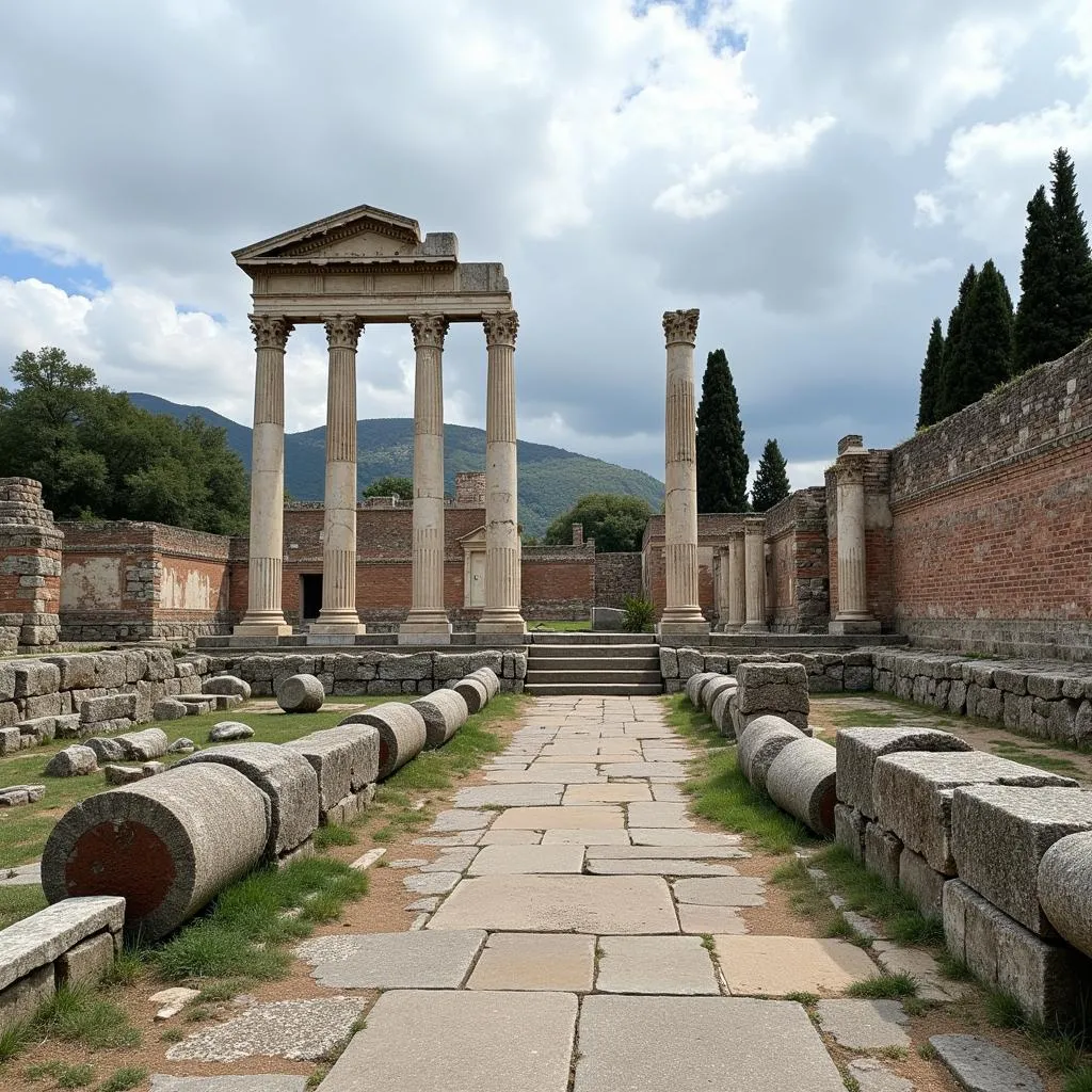 Ruines de l'autel de Zeus à Pergame