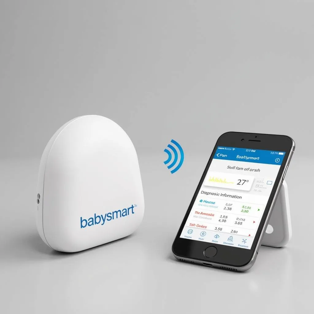 Babysmart connecté à un smartphone