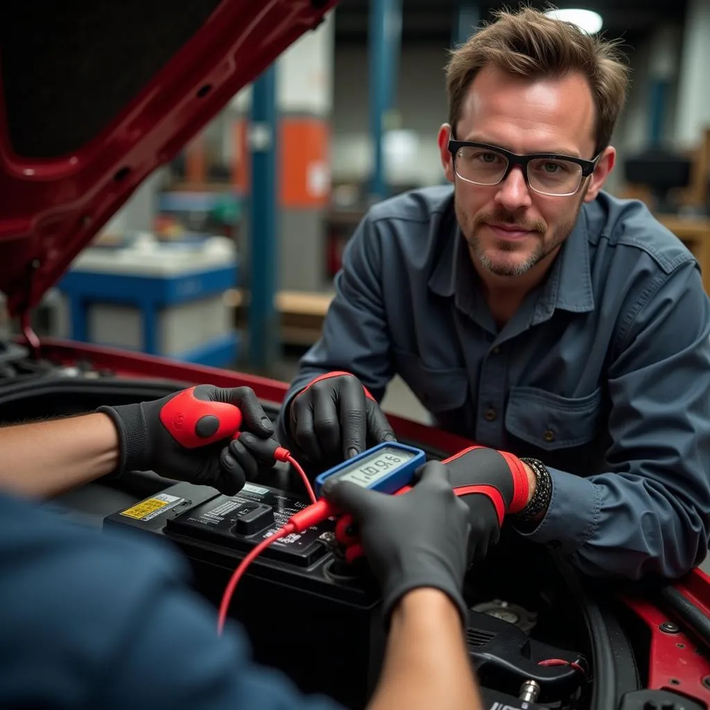 Diagnostic d'une batterie de voiture à plat