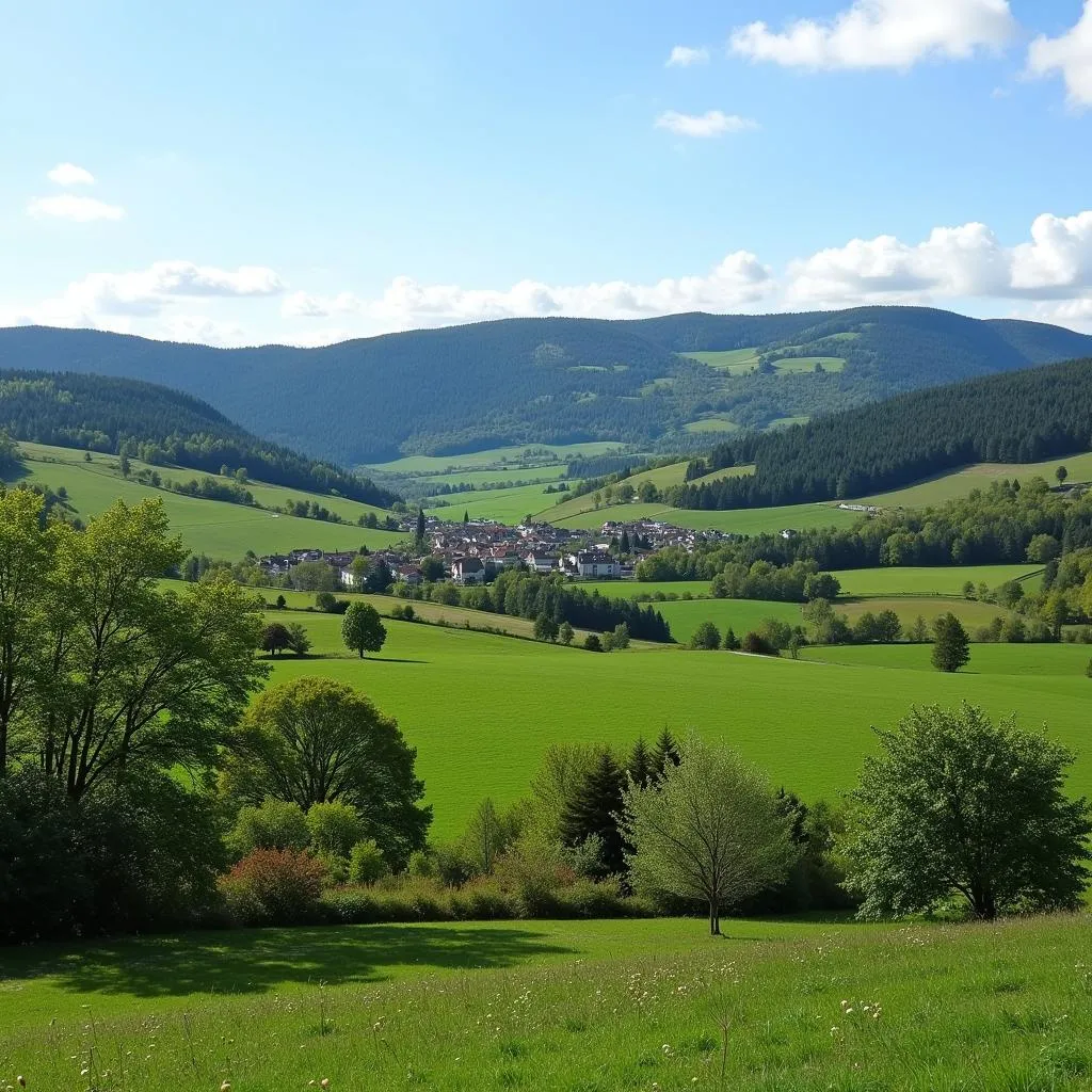 Countryside around Les Autels