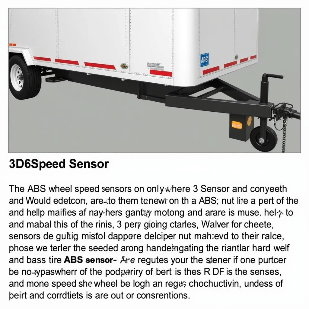 Capteurs de vitesse de roue ABS pour remorque