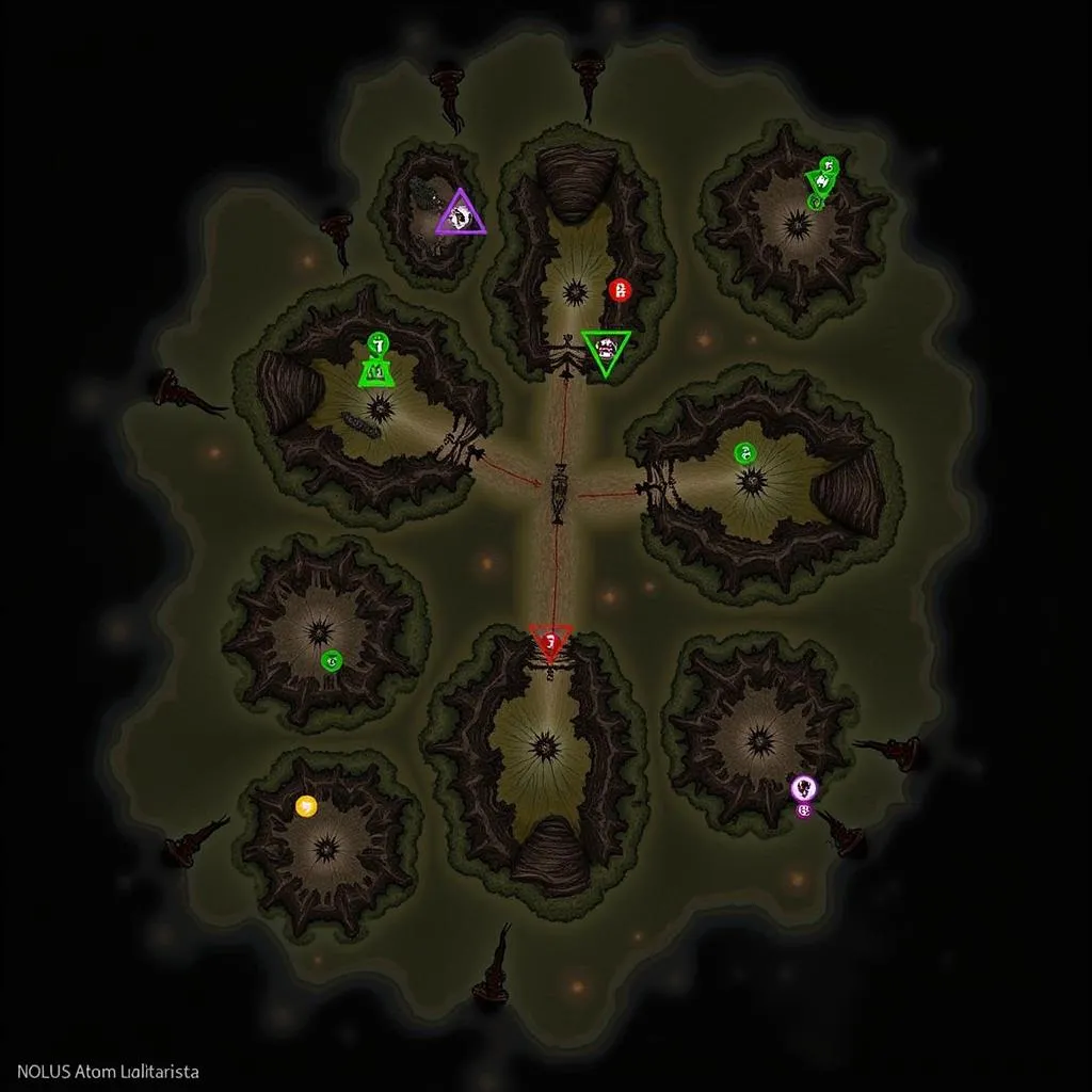 Carte des autels de Lilith dans Diablo 4