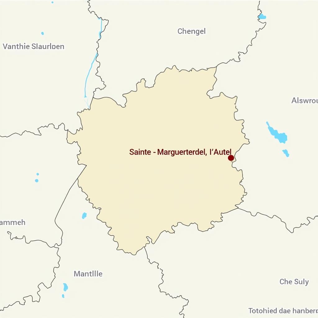 Carte de Sainte-Marguerite-de-l'Autel