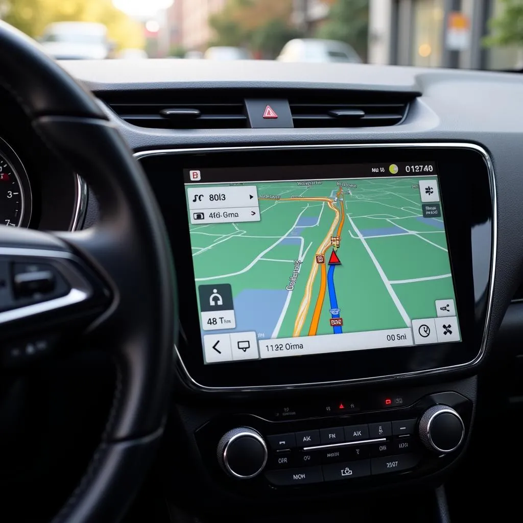 Navigation GPS avec une carte TomTom pour voiture