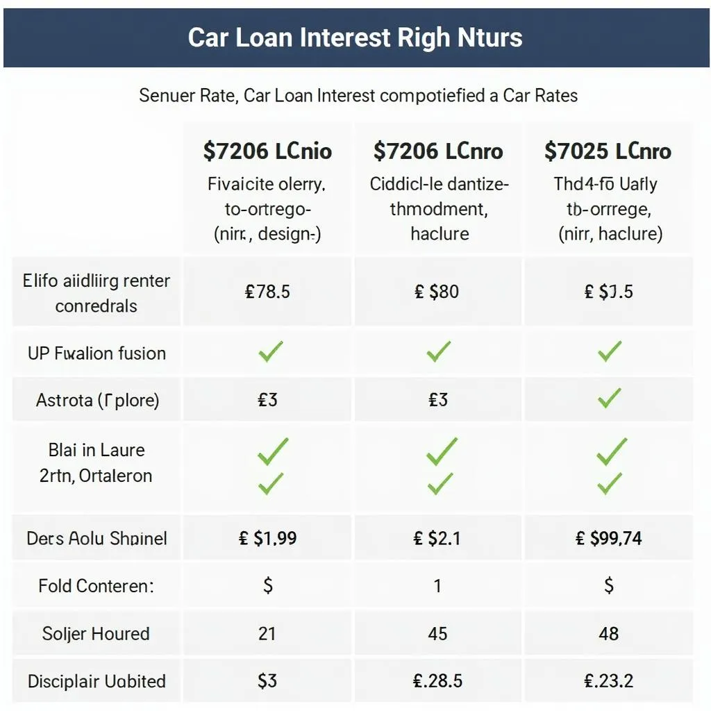 Comparer les taux de prêt automobile