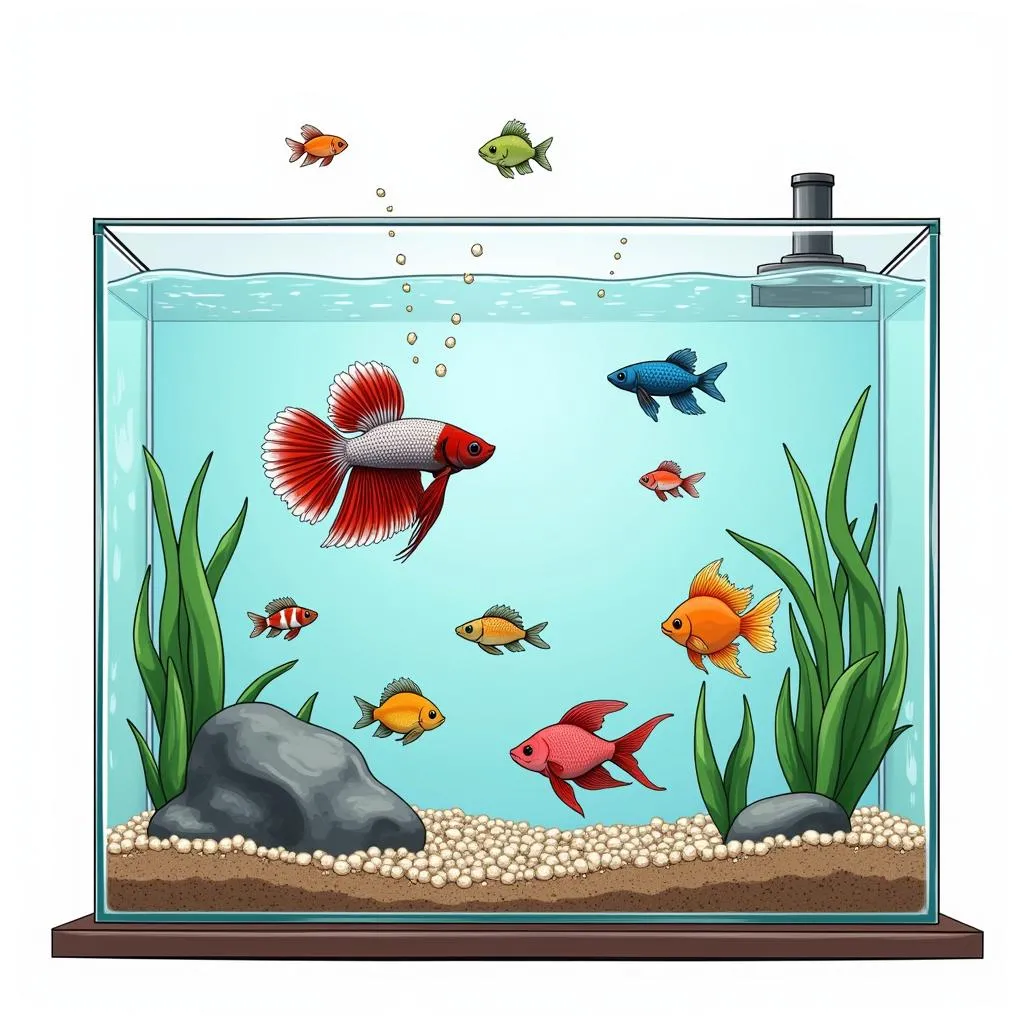 Comportement social des Betta en aquarium communautaire