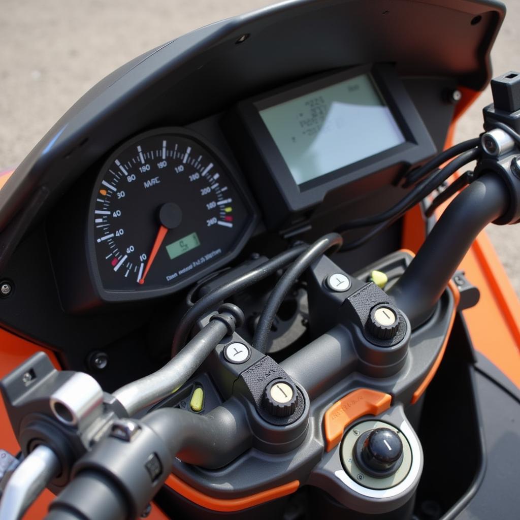 Connecteur OBD sur une KTM