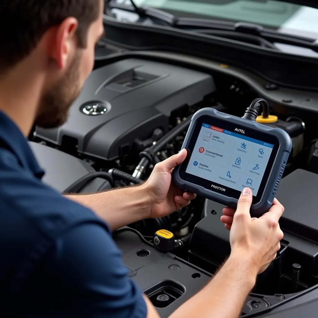 Diagnostic électronique d'une voiture avec Autel