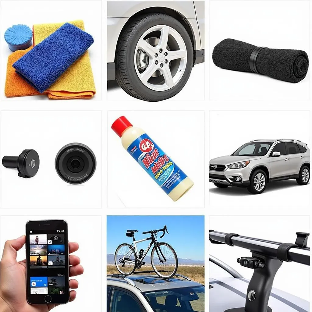 Différentes catégories d'accessoires de voiture