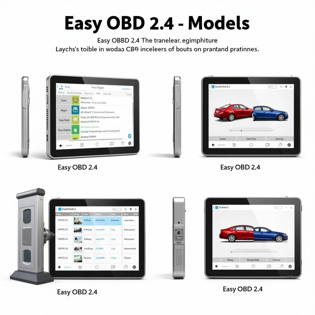 Différentes versions de l'outil Easy OBD 2.4