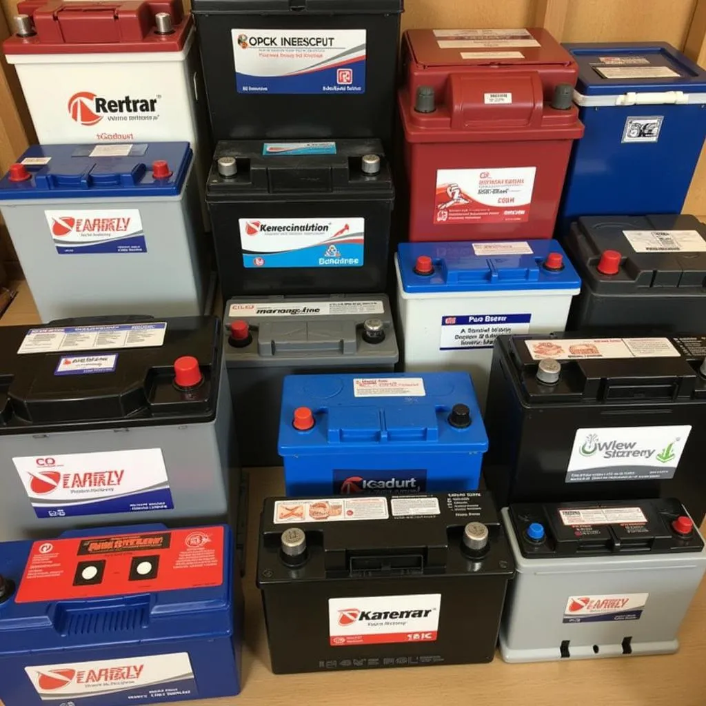 Différents types de batteries de voiture