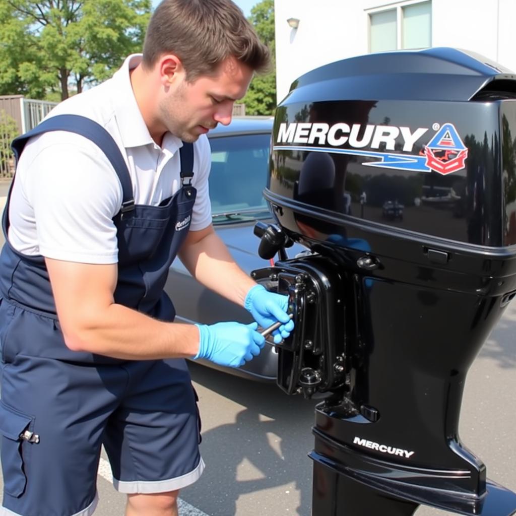 Entretien régulier d'un moteur hors-bord Mercury