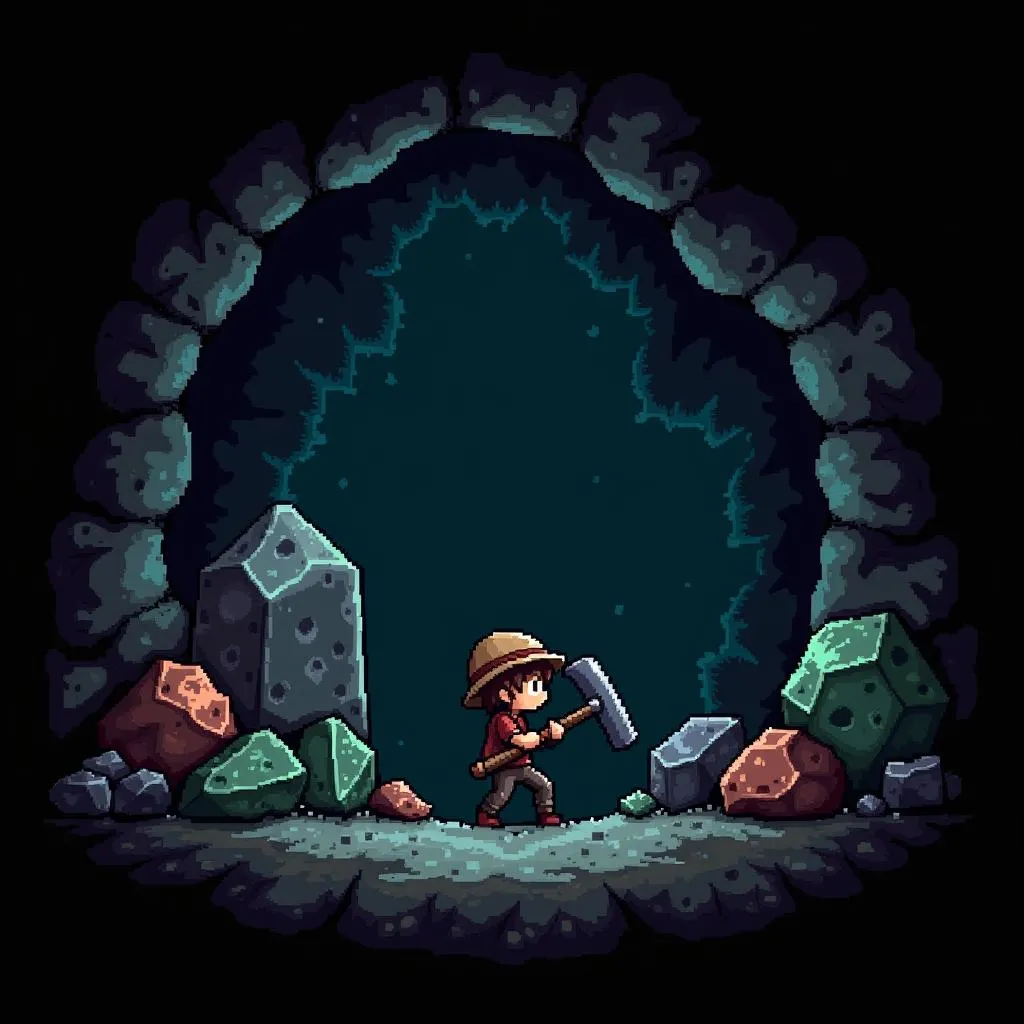 Exploration de Grottes Terraria