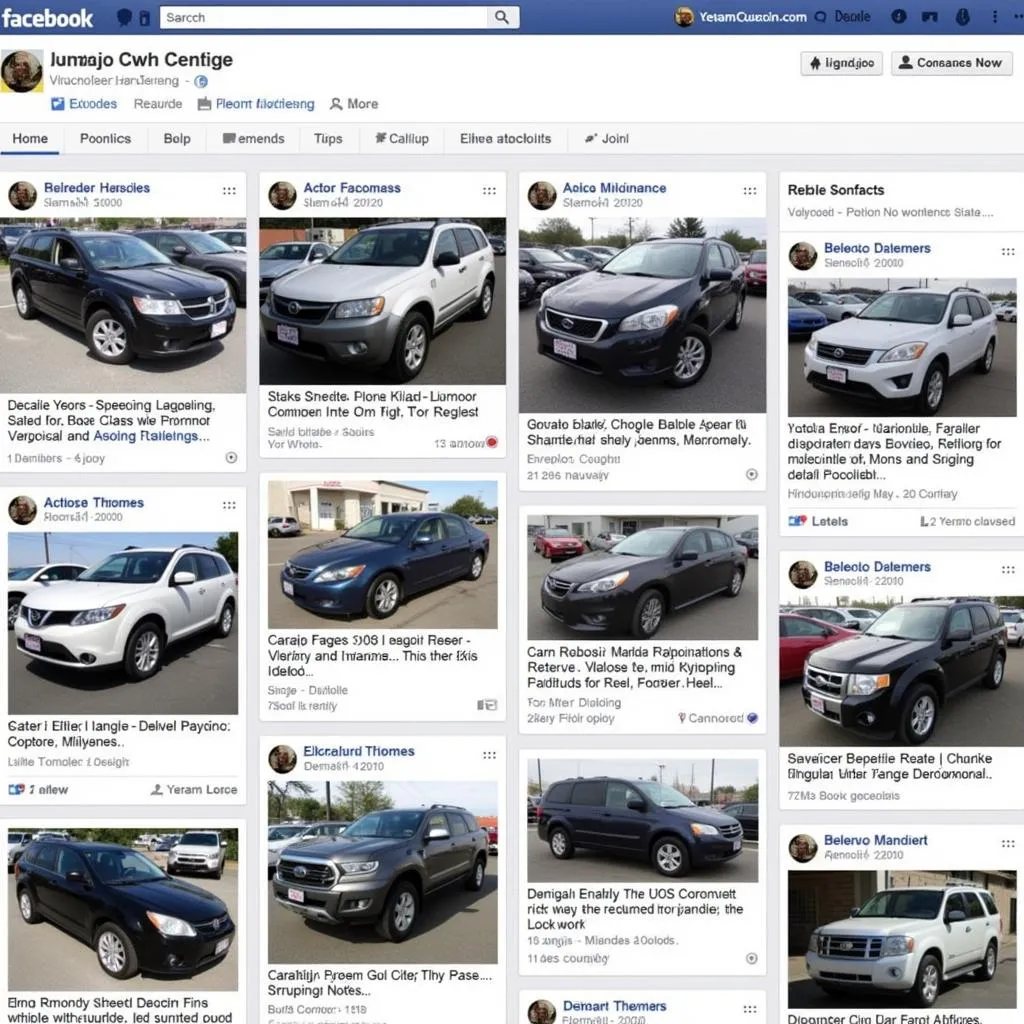 Voitures d'occasion sur Facebook Marketplace