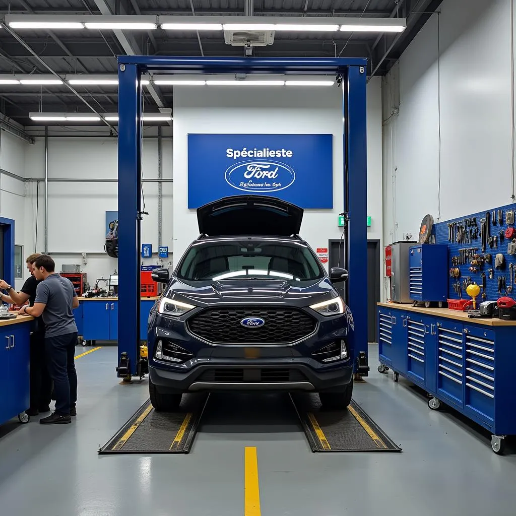 Garage automobile spécialisé dans la réparation Ford