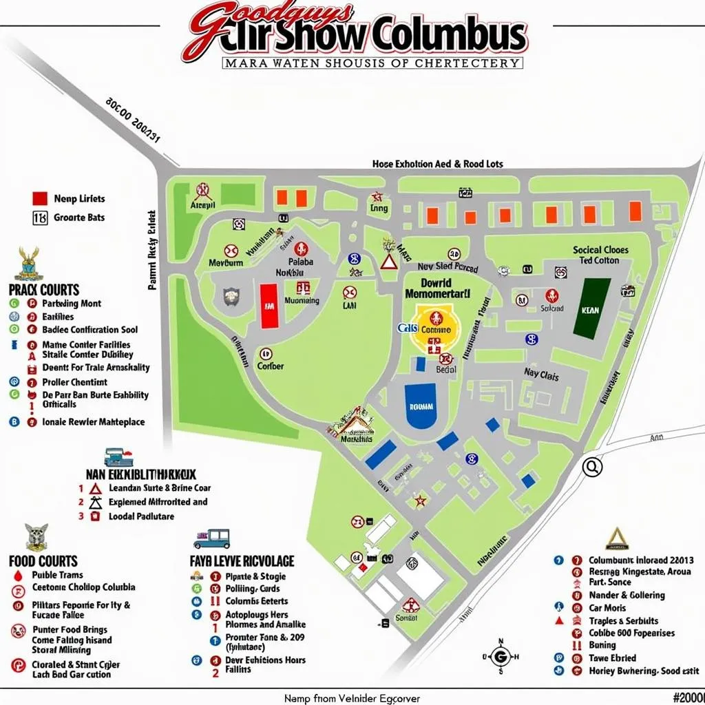 Plan du Goodguys Car Show Columbus 2024