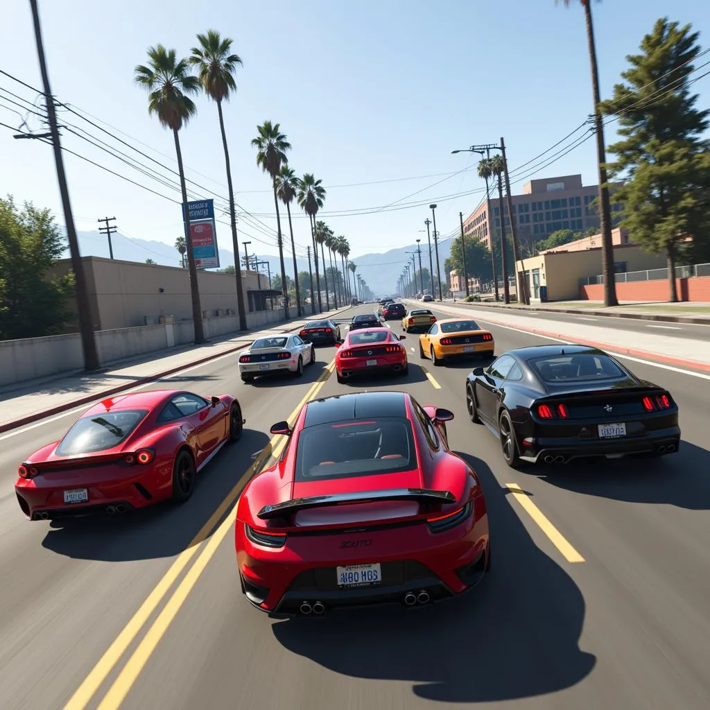 Course de rue dans GTA 5