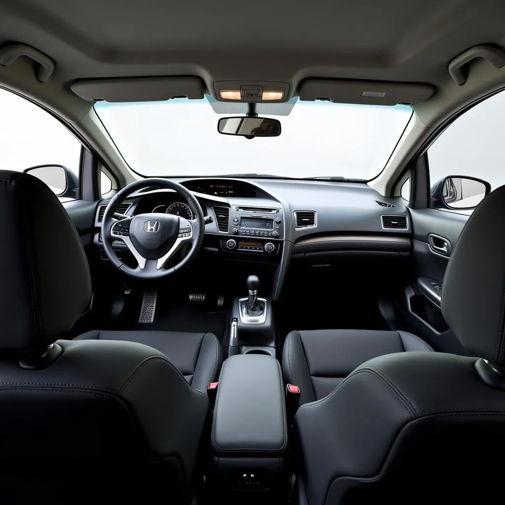 Intérieur spacieux et confortable de la Honda Civic 2010