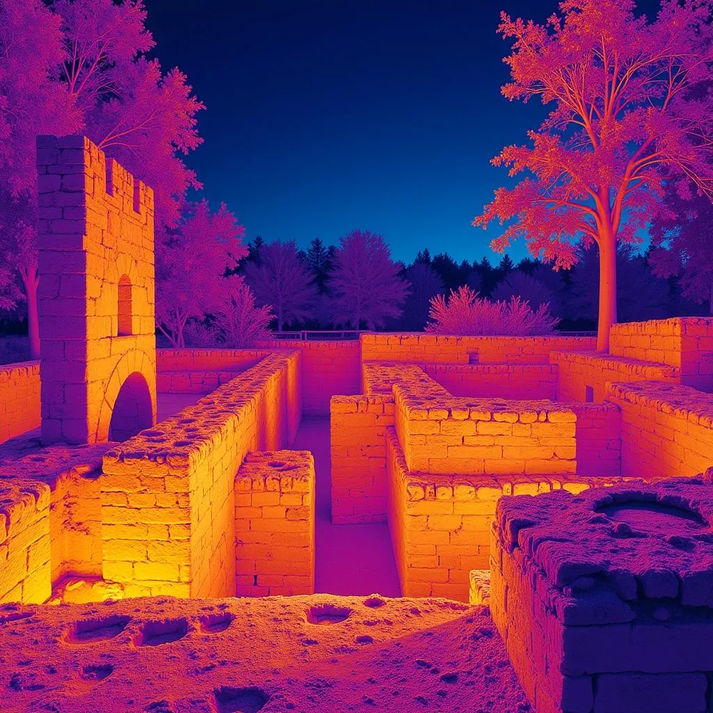 L'imagerie thermique révèle des structures cachées sur le site de Sarlat