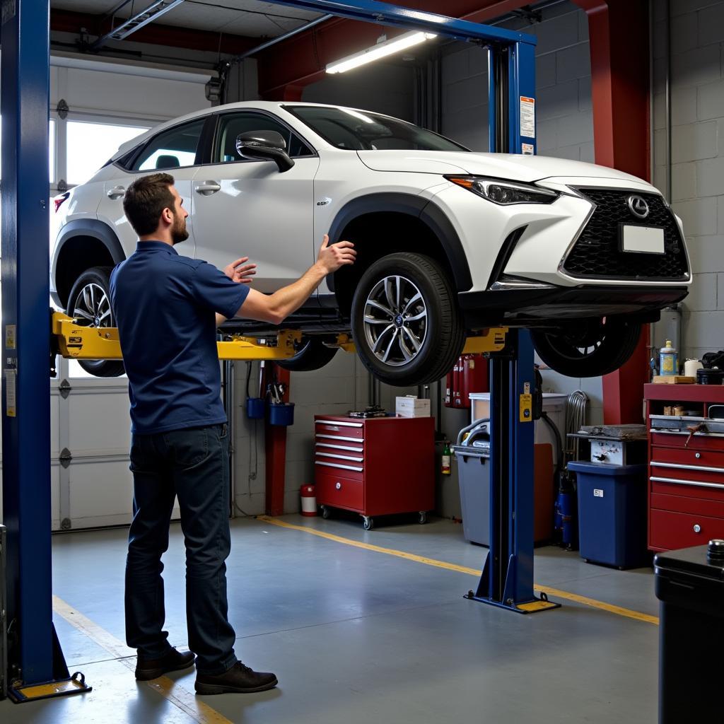 Installation d'un pont élévateur dans un garage