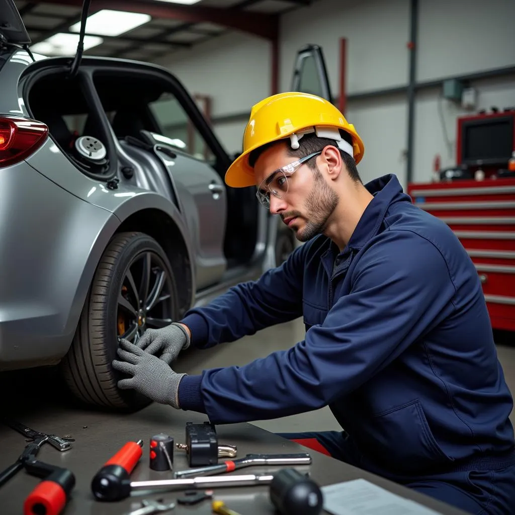 Installation de pièces auto à domicile