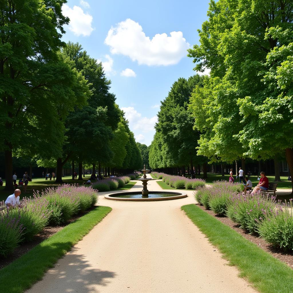 Jardin paisible de la Rue Autel des Postes