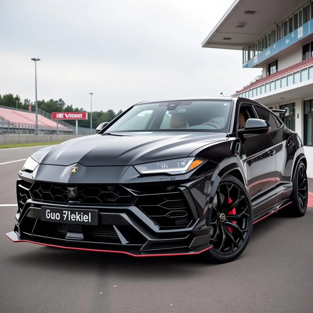 Lamborghini Urus modifiée avec un kit carrosserie aérodynamique