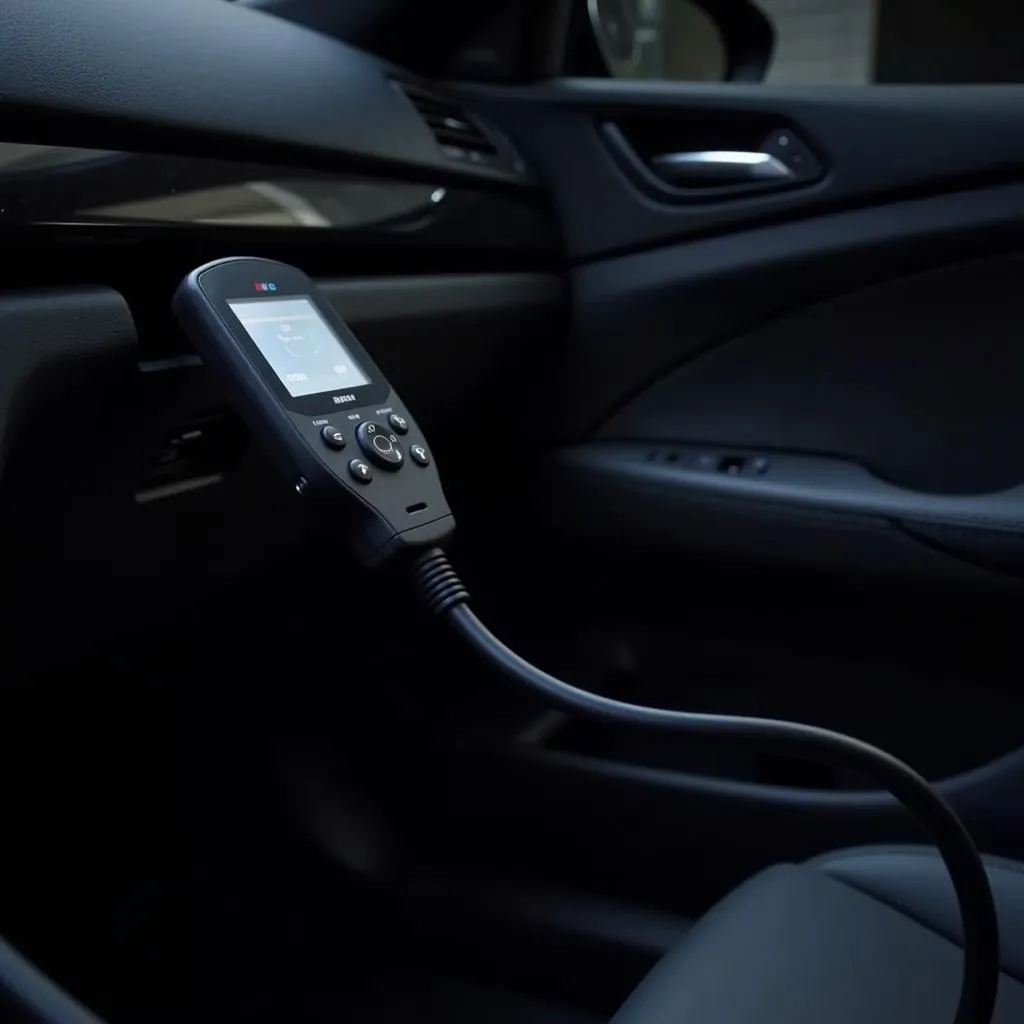 Lecteur OBD BMW connecté à une voiture