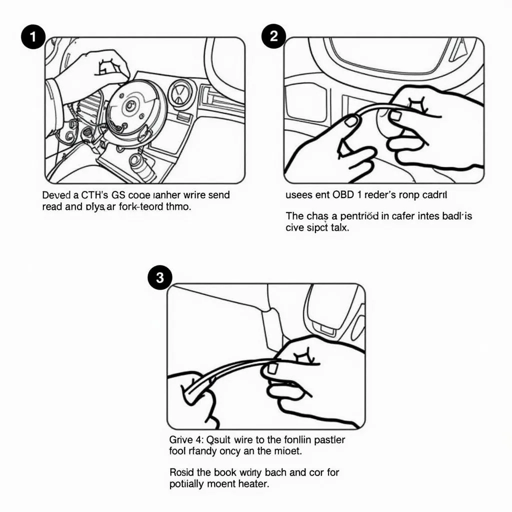 Procédure de lecture des codes OBD 1 GM