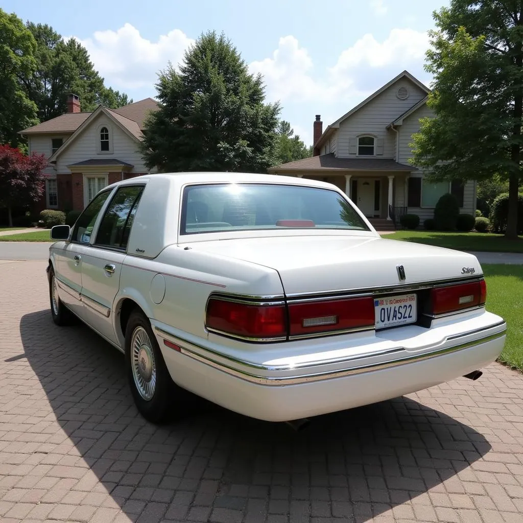 Vue extérieure de la Lincoln Town Car 1997