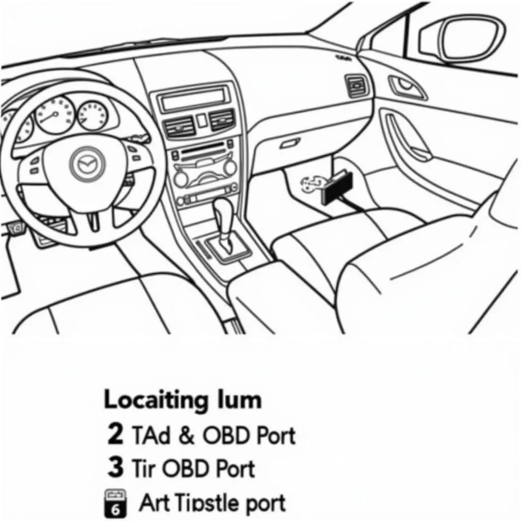 Emplacement de la prise OBD Mazda 6