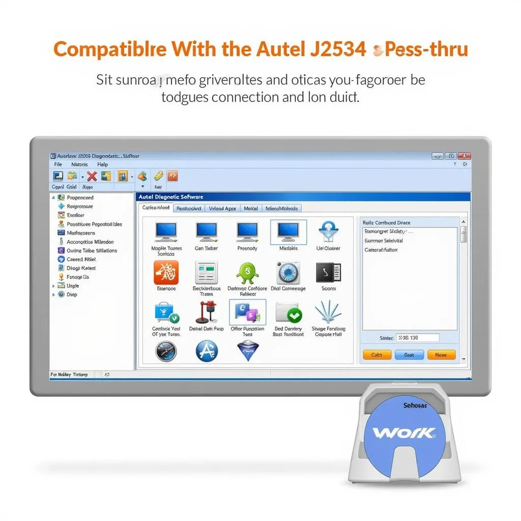 Logiciel de Diagnostic compatible avec Autel J2534