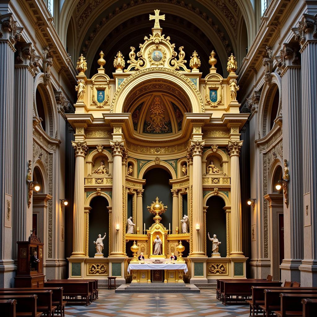 Le maître-autel de la basilique saint-pierre