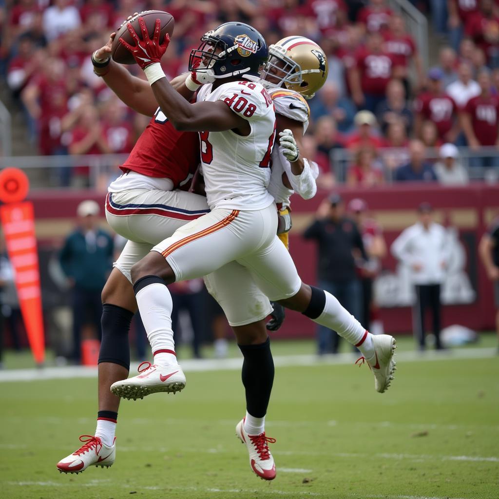 Marcus Peters interceptant un ballon