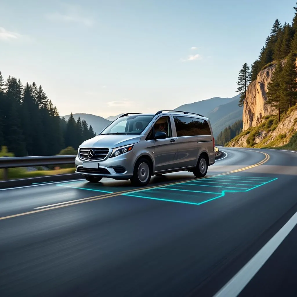 Mercedes-Benz Vito 2024 avec fonctionnalités de conduite autonome