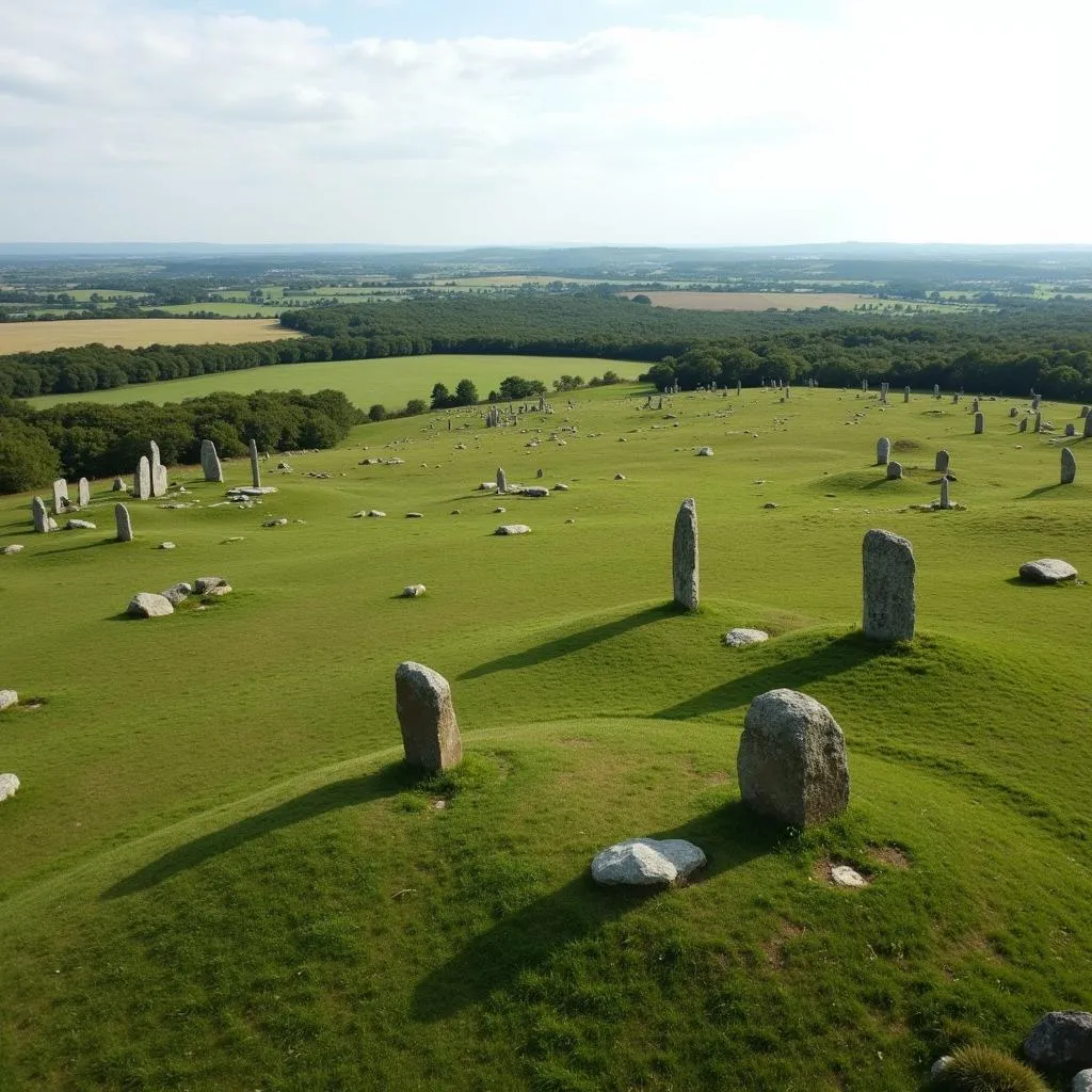 Panorama des Pierres Druidiques de Montastruc