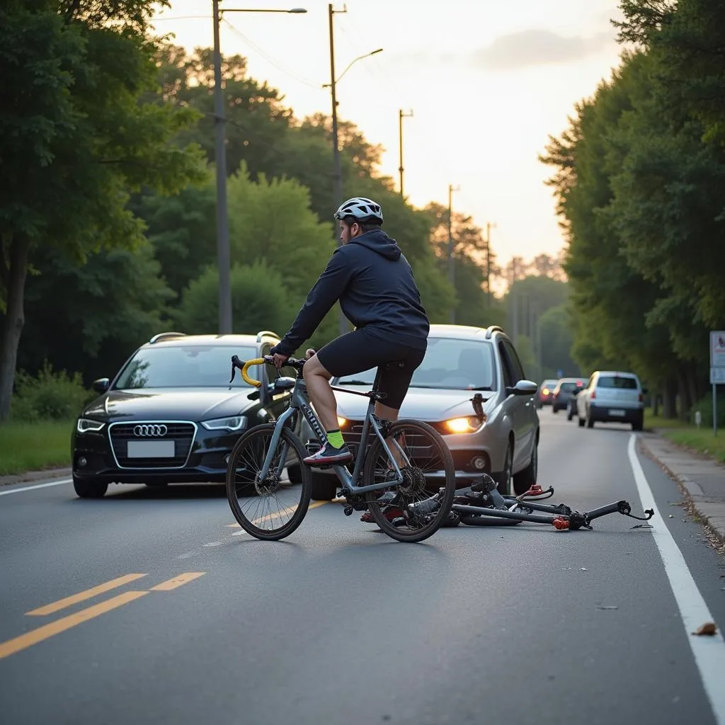 Accident de la circulation impliquant un cycliste