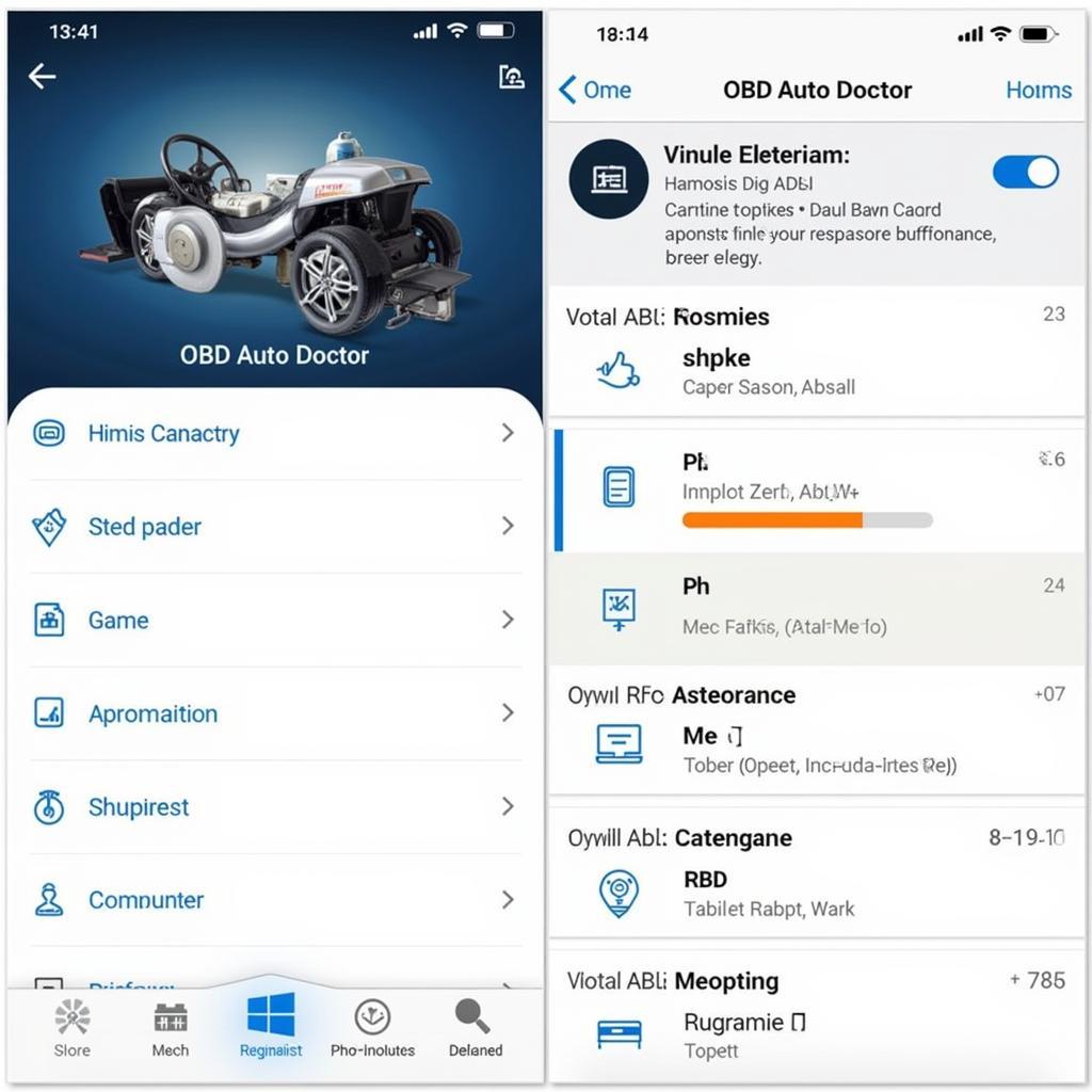 OBD Auto Doctor - Fonctionnalités avancées