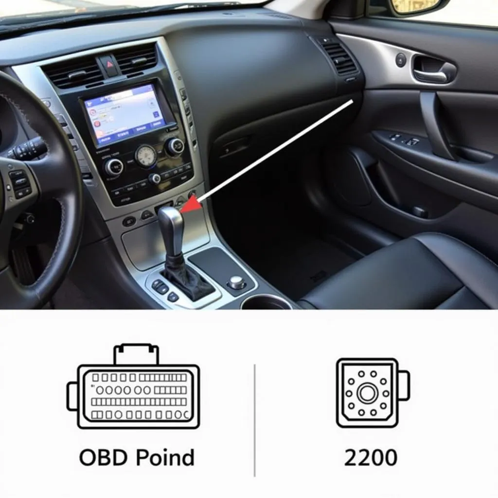 Emplacement du port OBD sur une Infiniti G37